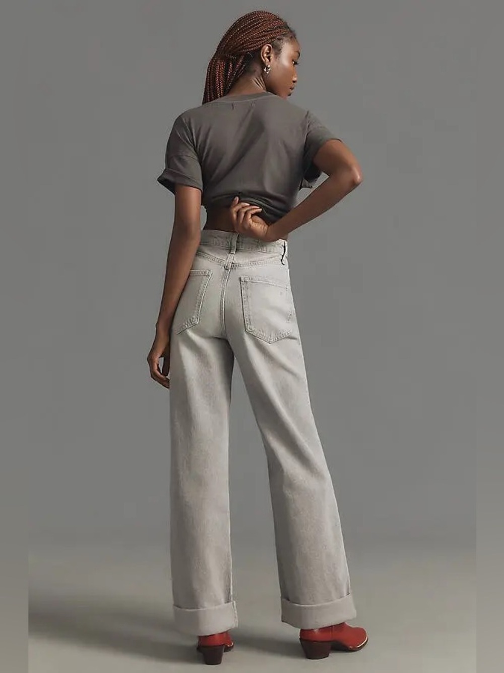 Pilcro The Austyn High-Rise Wide-leg Jeans, Size 28 - Picture 3 of 14